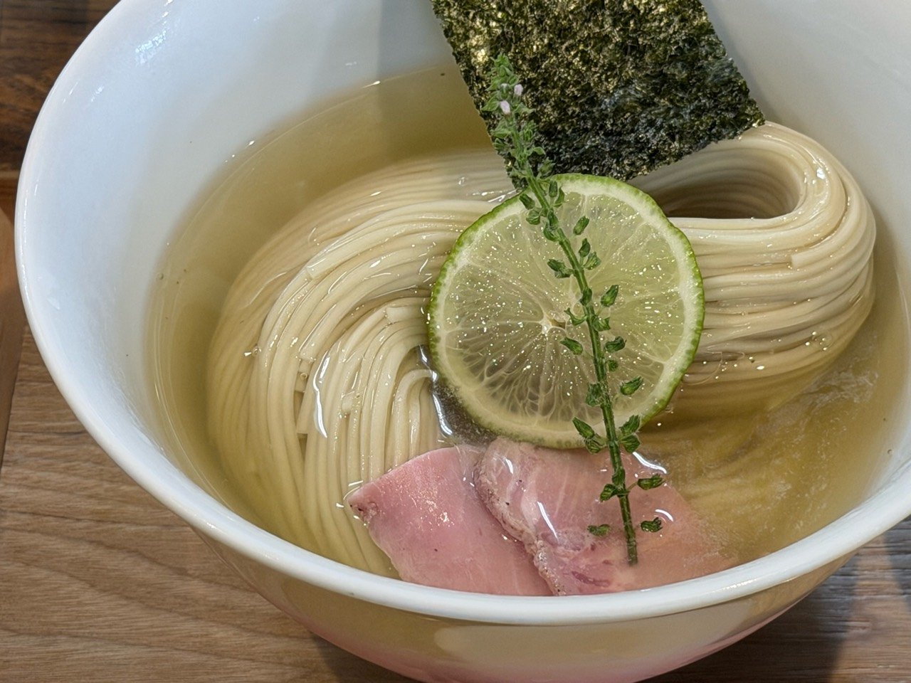 昆布水つけ麺 塩、ビール ハートランド